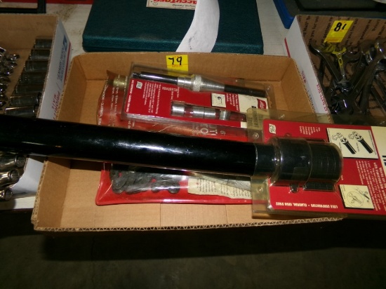 Set of Mechanics Specialty Tools, Lisle Inner Tire Rod Tool, Clutch Alignme