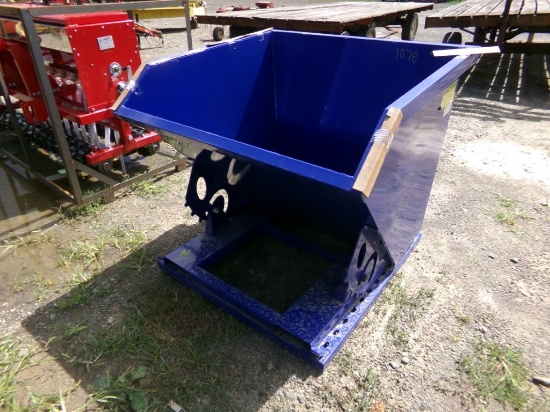 New Blue Garbage Tipper for Forklift