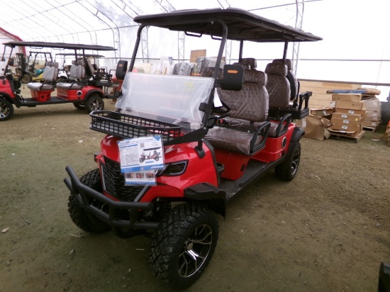 New SDL OOL Off Road Golf Cart with Front Basket, 6 Seater, Electric, Full