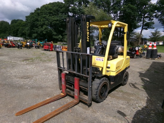 Hyster Fortis 60 Propane Forklift, 1923 Hrs., 5,100 LB Capaciy, 3 Stage Mas