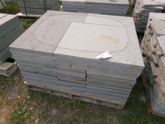 Pallet Of 1 1/2'' Thick Cut Stone Patio Kit/Pattern, Asst. Dimensions- 156