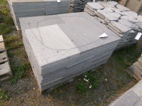 Pallet Of 1 1/2'' Thick Cut Stone Patio Kit/Pattern, Asst. Dimensions- 156