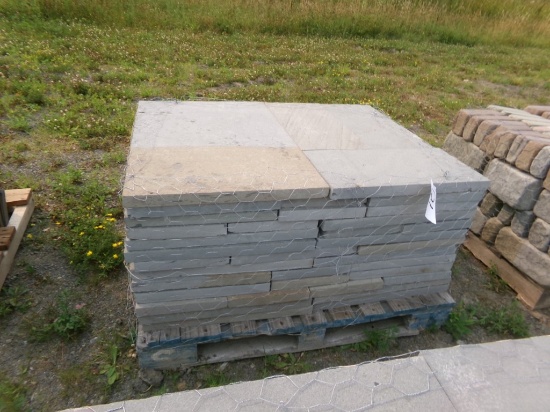 Pallet Of 1 1/2'' Thick Thermaled Cut Stone Patio Kit/Pattern, Asst. Dimens