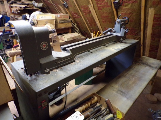 Rockwell 4 Speed Wood Lathe on Stand (Above Garage)