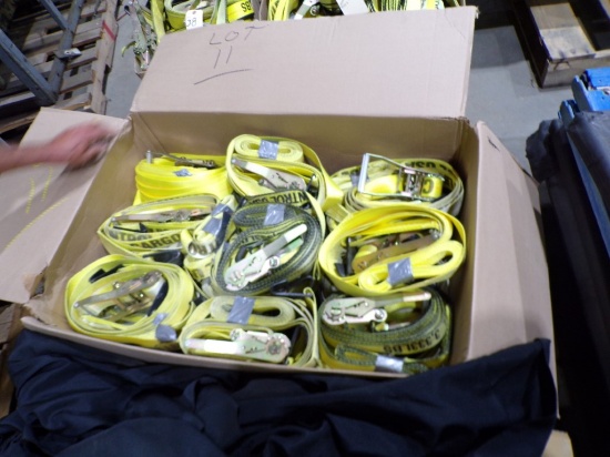 (1) Box of 2'' x 27' 3300 LB Ratchet Straps, Approx. (25)