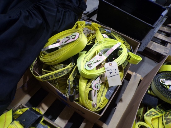 Box of 2'' x 27' 3,300 LB Ratchet Straps, Approx. (20)