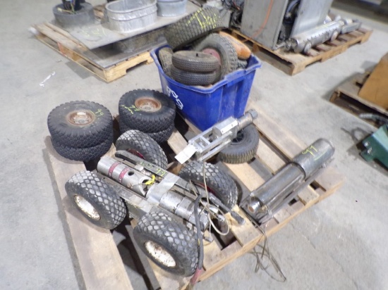 Cue's TV Camera Crawler and Tote with Asst. Small Wheels