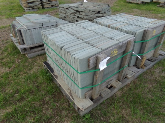 Tumbled Pavers, (139) 12'' x 2'' x 1 1/2'', (6) 12'' x 24'' x 1 1/2'', 147