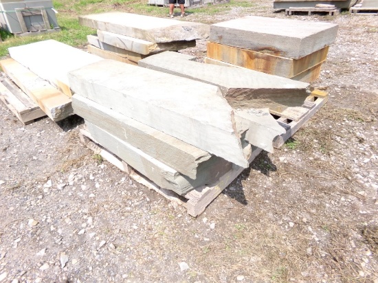 (6) Snapped Steps, Full Color, Sawn Edge, 16'' x 48'' x 6'', Sold by the Pa