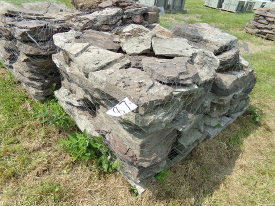 Lilac with Full Color Lg. Creek Stone Steppers, Sold by the Pallet