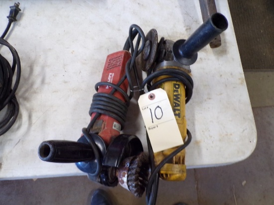 Hilti 4 1/2'' Corded Cutoff / Grinder and DeWalt 4 1/2'' Corded Cutoff / Gr