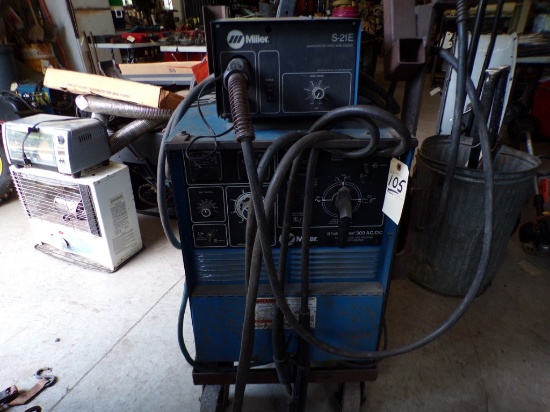 Miller Shopmaster 300 AC/DC Arc Welder, CC/CV, 1 Ph, 200 / 230 / 460V on Ro