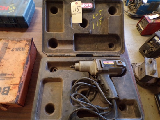 Craftsman 1/2'' Corded Impact Wrench in Case, 120V (New Garage)