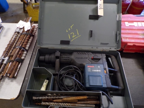 Bosch 11223EVS Corded Rotary Hammer Drill with a Group of Bits in Case, Lik