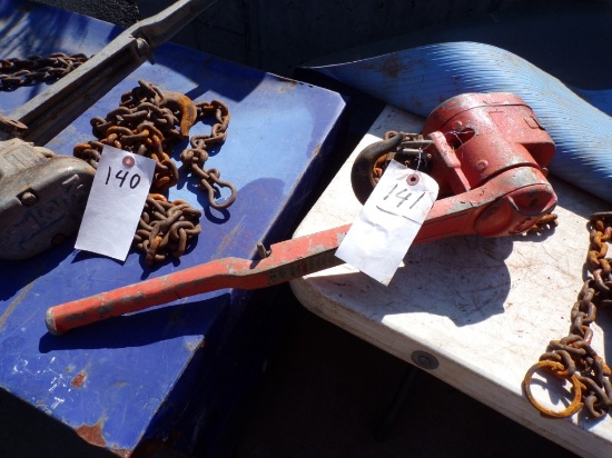 CM 1 1/2 Ton Lever Chain Hoist (Outside Out Front)