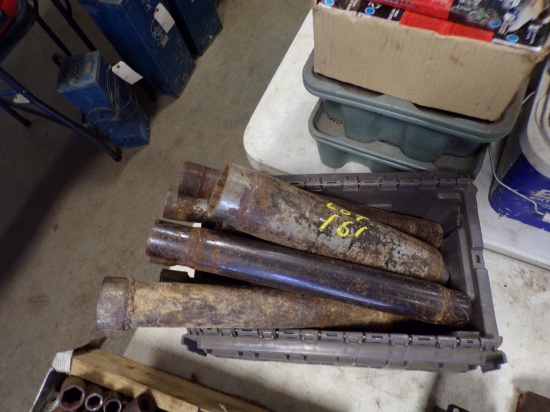Gray Tote of Extra Long Deep Well Sockets, Most are 1/2'' Drive and Asst. S