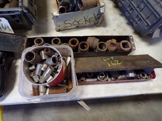 Group of Asst. Sockets - 3/8'', 1/2'', 3/4'', 1'' Drive, Asst. Size (New Ga