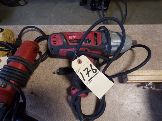 Milwaukee 1/2'' Corded Impact Wrench, Square Pin (New Garage)