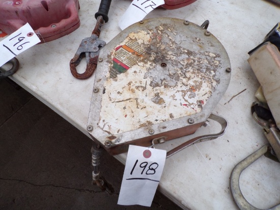 Unknown Brand 50' (?) Self Retracting Lifeline (Out Front on Tables)