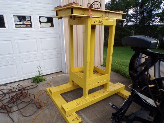 Fork Mounted Beam Hoist Pedestal with Turntable, Made in House (Outside)