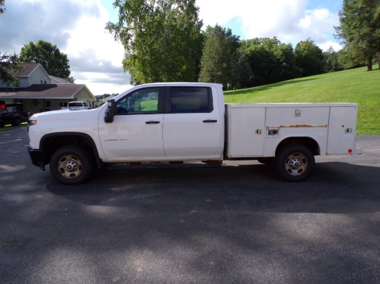 2020 Chevrolet 2500 Heavy Duty Crew Cab, White, 194,297 Miles, Vin # 1GC14L
