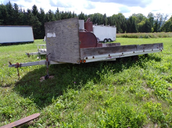 Triton XT 3-Place Snowmobile Trailer, Tandem Axle, NEEDS WORK (Outside)