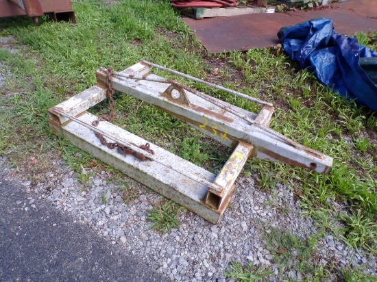 Medium Duty Fork Mounted Fixed Jib Boom, used to move large stud welder (Ou