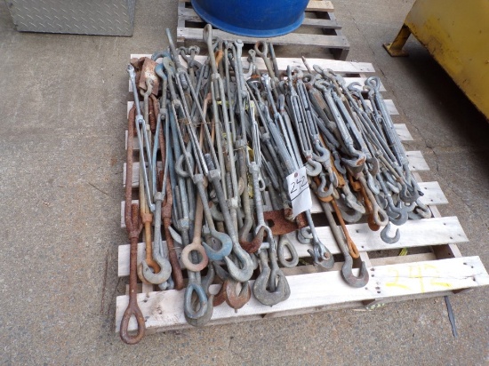Pallet of Asst. Size Galvanized Turnbuckles (Outside)