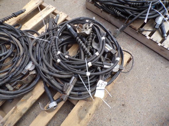 (8) Used Welding Gun and Coaxial Cable Assemblies (Outside)