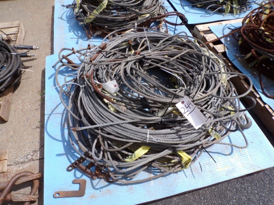 Pallet of Used Asst. Length Bundles of Wire Cable, Approx. (10) (Outside)