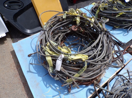 Pallet of Used Asst. Length Bundles of Wire Cable, Approx. (10) (Outside)