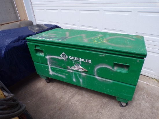 Greenlee 2460 Rolling Chest, 60'' W x 24'' D x 25'' H, HAS SOME DAMAGE (Out