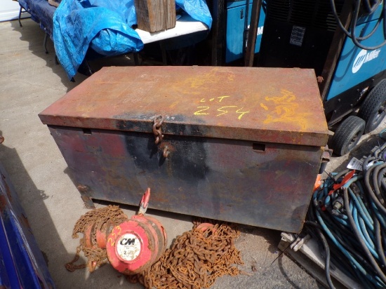 Gray Metal Job Box, 42'' x 20'' x 20'' (Outside)