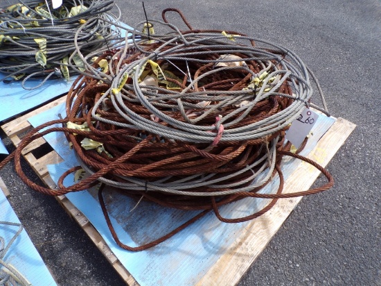 Pallet of Used Asst. Length Bundles of Wire Cable, Approx. (10) (Outside)