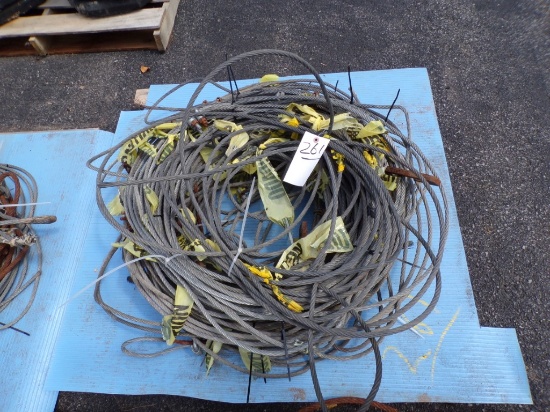 Pallet of Used Asst. Length Bundles of Wire Cable, Approx. (10) (Outside)