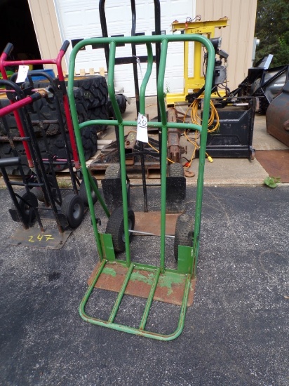 Green 2 Wheel Hand Truck / Farm Dolly (Outside)