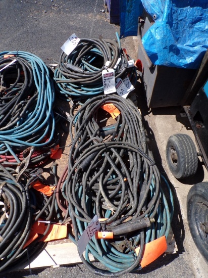 (2) Groups of Used Welding Gable and Ground Cable, Asst. Length, Twico Ends