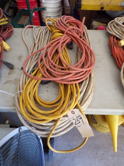(3) 50' Ext. Cords - (1) Heavy Duty, (2) Medium Duty (Old Garage)