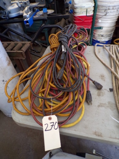 (5) Asst. Length and Thickness Ext. Cords (Old Garage)