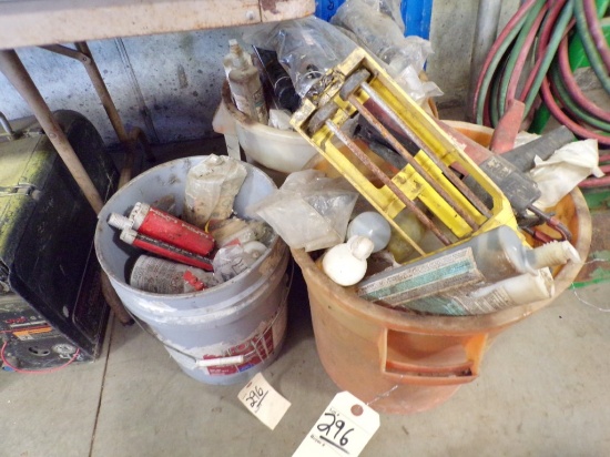(2) Caulk Guns - (1) Hilti MD 2000, (1) Unknown Brand and (3) Small Cans of