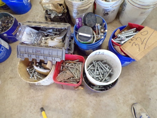 Group of Asst. Concrete Anchor Bolts and All Thread (Old Garage)