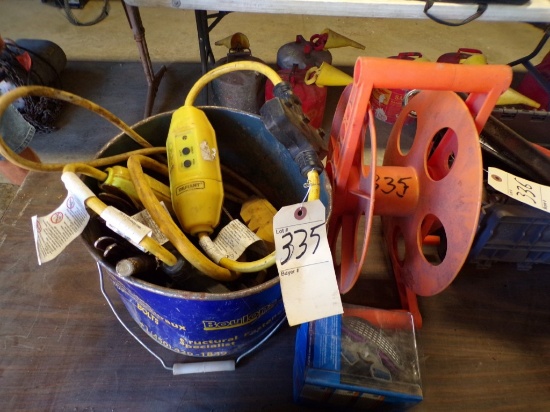 Group of Portable GFCI and Ext. Cord Reel (New Garage)