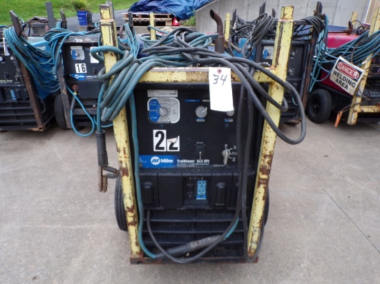 Miller Trailblazer 325 EFI DC Welder, 12,000 Watt Generator With Ground, Ca