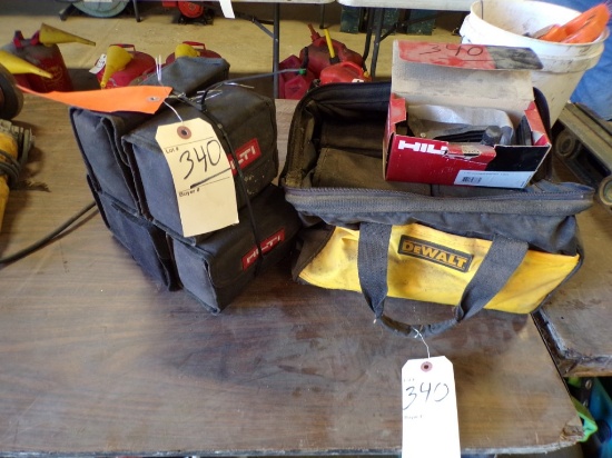 (5) Hilti Lasers, ALL NEED REPAIR / SERVICE And (5) Empty Hilti Laser Cases