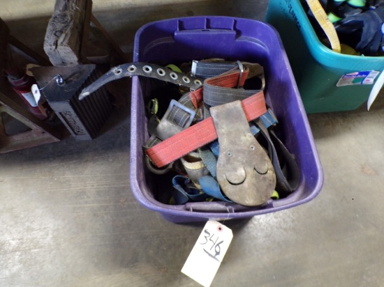 Purple Tote with Asst. Safety Harnesses (New Garage)