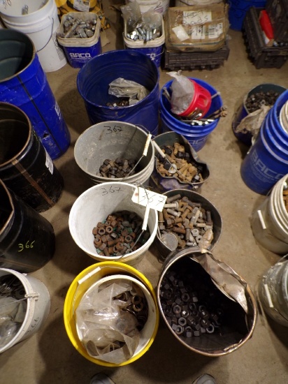 (8) Buckets of Asst. Nuts, Bolts and Washers (Old Garage)