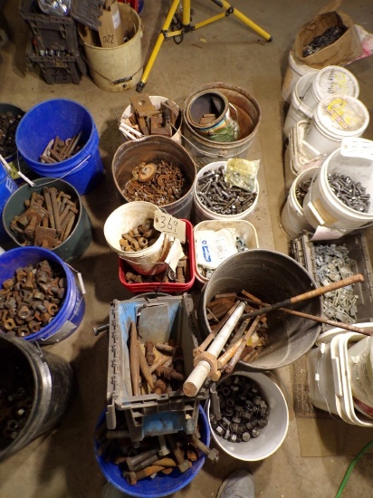 (11) Buckets of Asst. Nuts, Bolts and Washers (Old Garage)