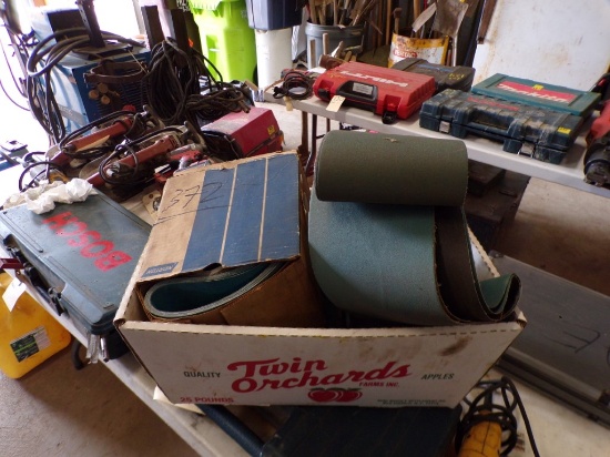 Box of 6'' x 59'' Sanding Belts (Old Garage)