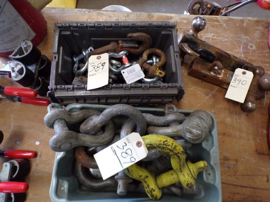 (2) Bins of Asst. Clevices (Old Garage)