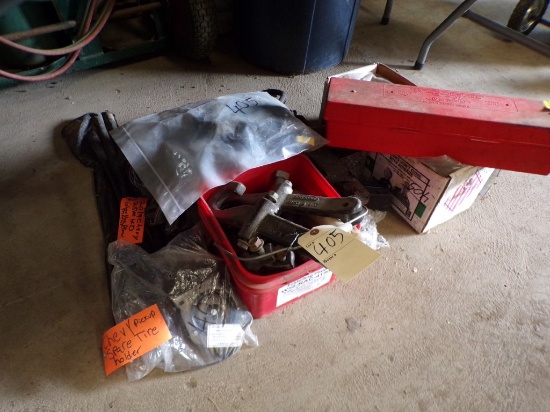 Group of Chevrolet 2500 Truck Parts , Mounts for Fisher V-Plow, Road Flares